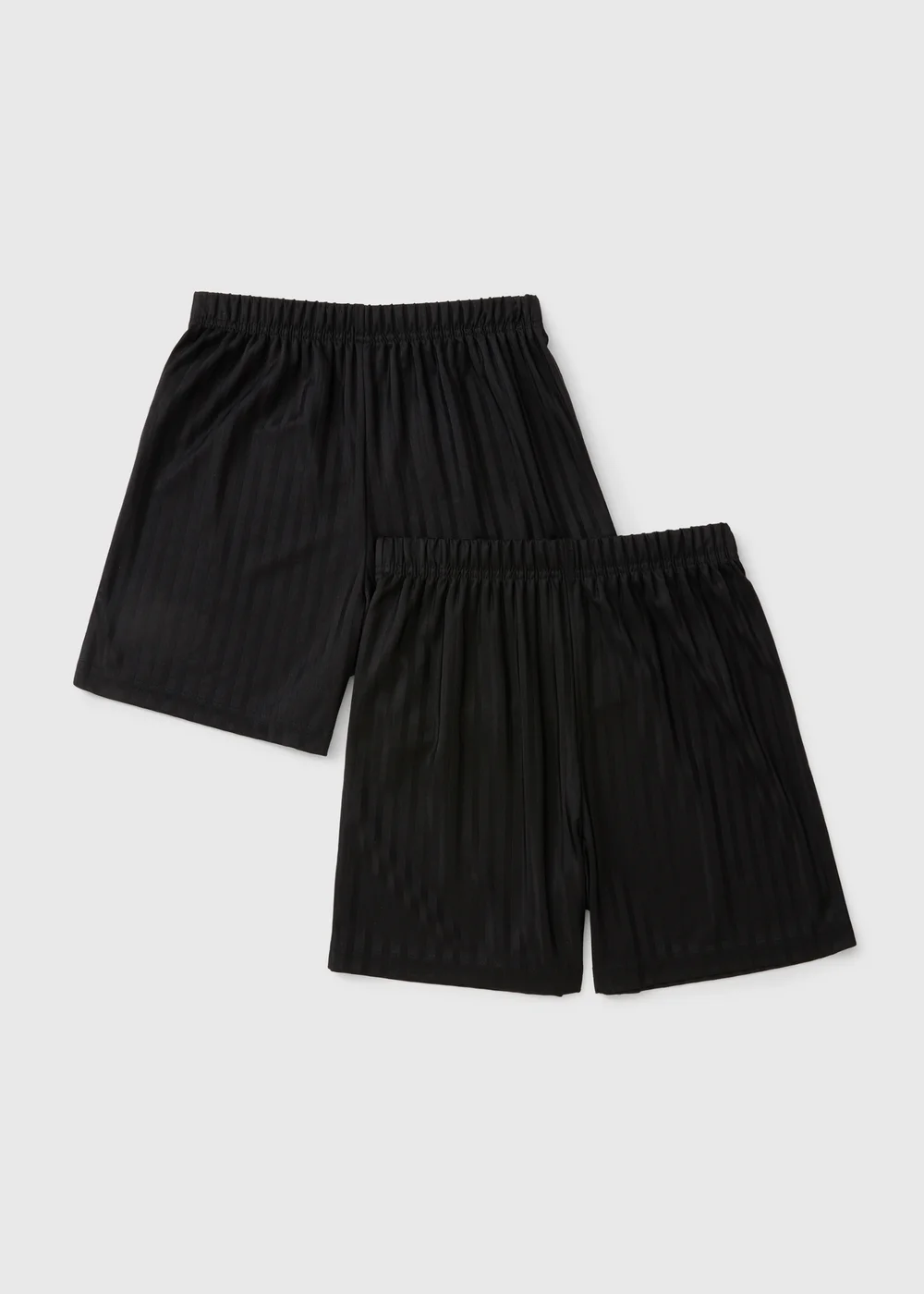 2 Pack Kids Black Football Shorts (3-13yrs) - Age 4 Years Image 1