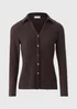 Chocolate Brown Textured Shirt - Size 8 Image 3