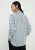 Blue Stripe Poplin Shirt - Size 8 Image 2