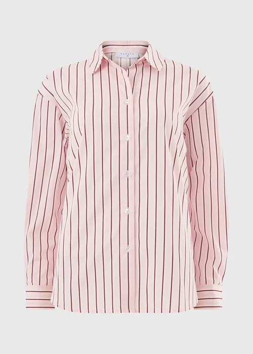 Pink Stripe Poplin Shirt - Size 8 Image 2