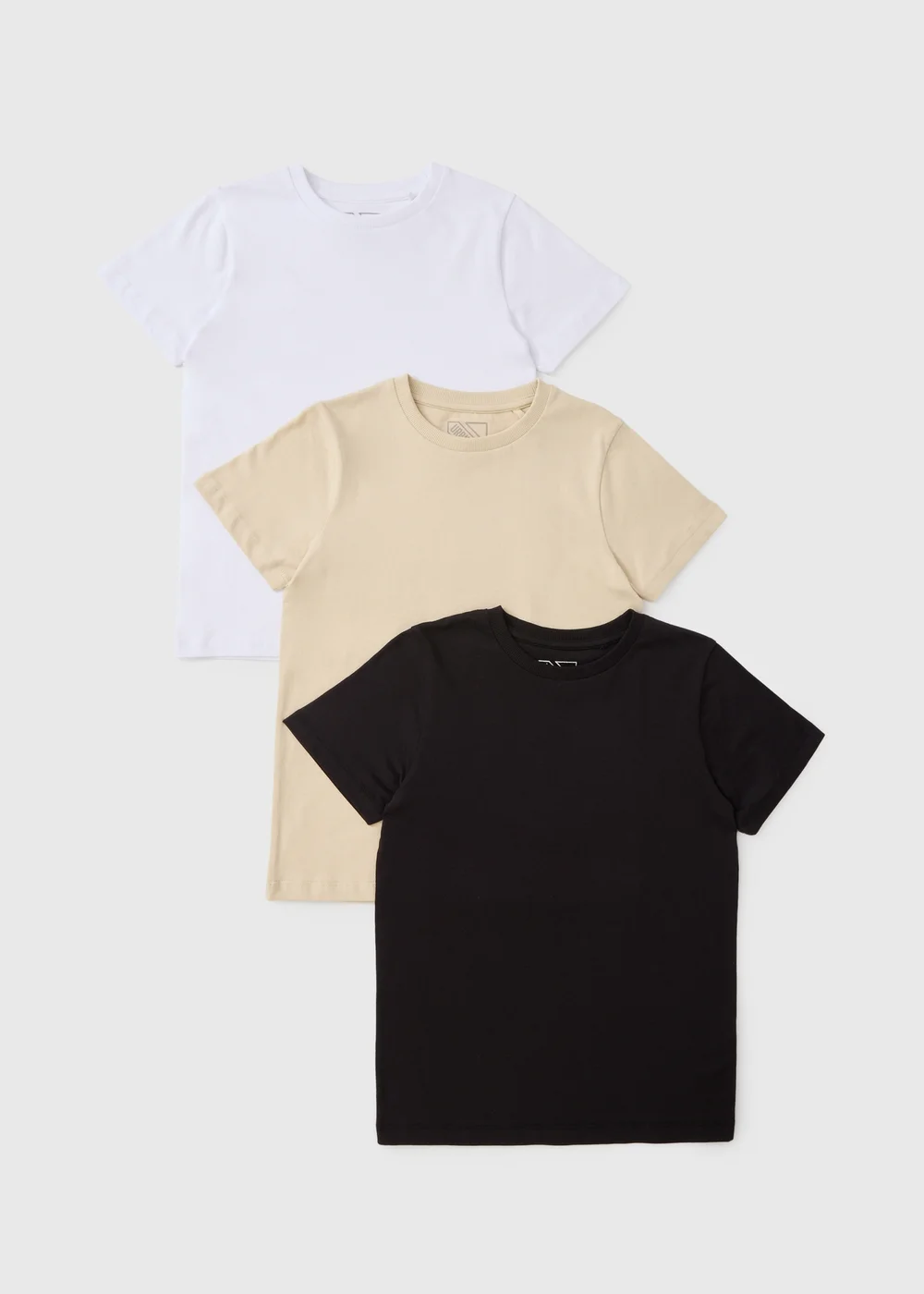 3 Pack Boys Multicolour Core T-Shirts (7-15yrs) - Age 7 Years Image 1