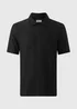 Black Wave Texture Smart Polo Shirt - Small Image 4