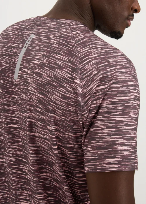 Souluxe Burgundy Space Dye T-Shirt - Small Image 3