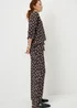 Brown Polka Dot Co Ord Trousers - Size 08 29 leg Image 3