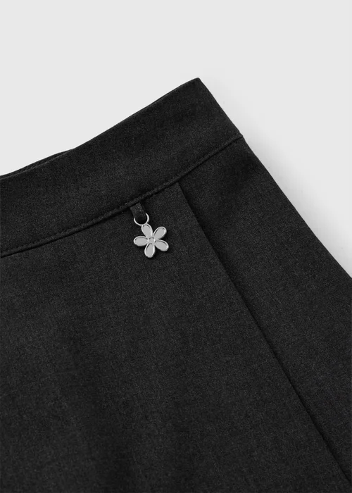 Girls Grey Woven School Skort (6-13yrs) - 6 Yrs Image 2