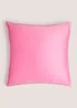 Pink Plain Velvet Cushion Image 1