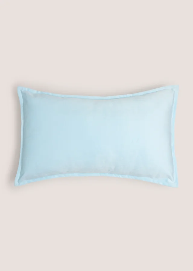 Blue Plain Velvet Cushion