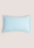 Blue Plain Velvet Cushion Image 1