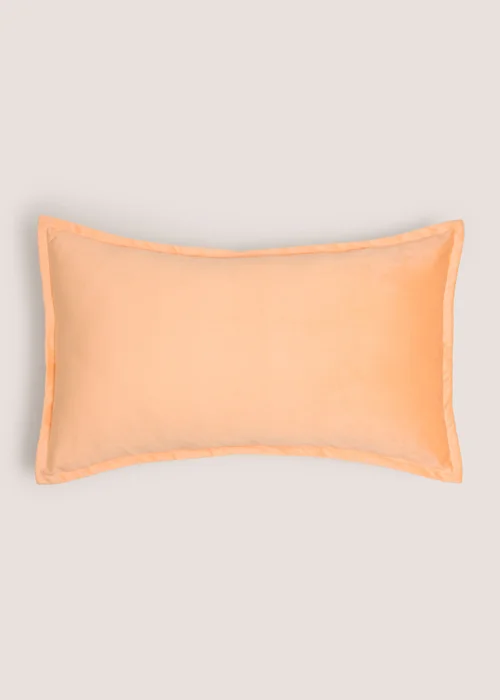 Peach Velvet Cushion Image 1