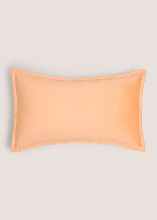 Peach Velvet Cushion