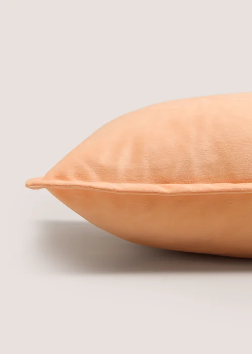 Peach Velvet Cushion Image 2