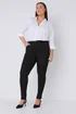 Evans Curve Black High Waisted Skinny Jeans - 16/L28 Image 3
