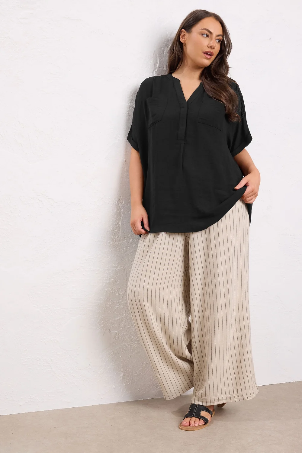 Evans Curve Black Overhead Utility Shirt - Size 18 Image 2