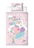 Peppa Bedtime Pink Panel Duvet Cover - Single Image 3