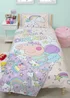 Peppa Bedtime Pink Panel Duvet Cover - Single Image 1