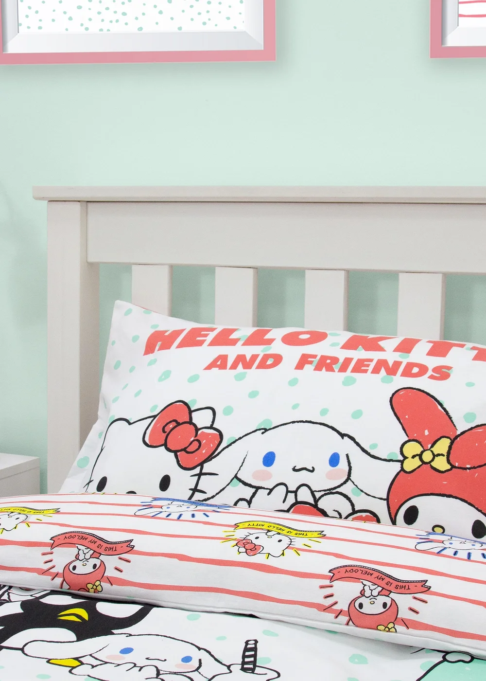 Hello Kitty Rare Pink Rotary Duvet Cover - Single Image 4