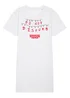 Spiral Galaxy Netflix Stranger Things Do Not Disturb White Graphic Nightdress - S Image 1