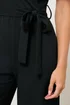 M&Co Petite Black Cropped Jumpsuit - Size 14 Clothing Image 4