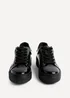 Linzi Reset Black Patent Lace Up Flatform Trainers - Size 7 Image 3