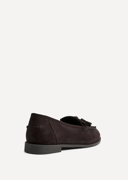 Linzi Rosemary Brown Faux Suede Classic Slip On Loafer - Size 5 Image 5