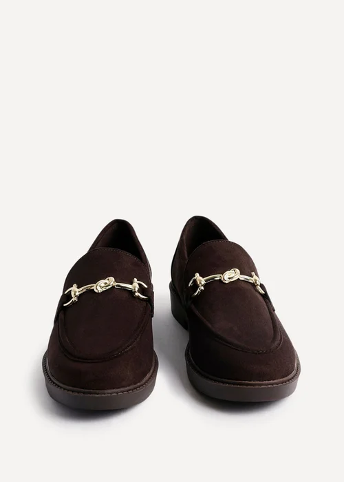 Linzi Elite Brown Faux Suede Loafer - Size 5 Image 3