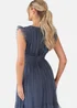 Anaya With Love Vintage Indigo Flutter Sleeve Ruffle Maxi Dress - 12 Image 4