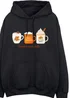 Spiral Galaxy Pumpkin Spice Latte Black Graphic Hoodie - 4XL Image 2