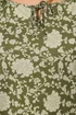 Long Tall Sally Sage Green Floral Tie Front Top - Size 8 Image 4