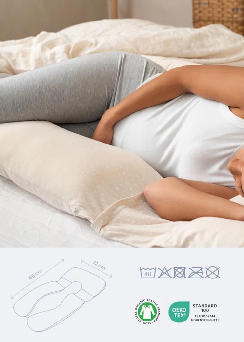 Babymoov Doomoo Sand Flowers Maternity Pillow Maxxy XL - One Size Image 5