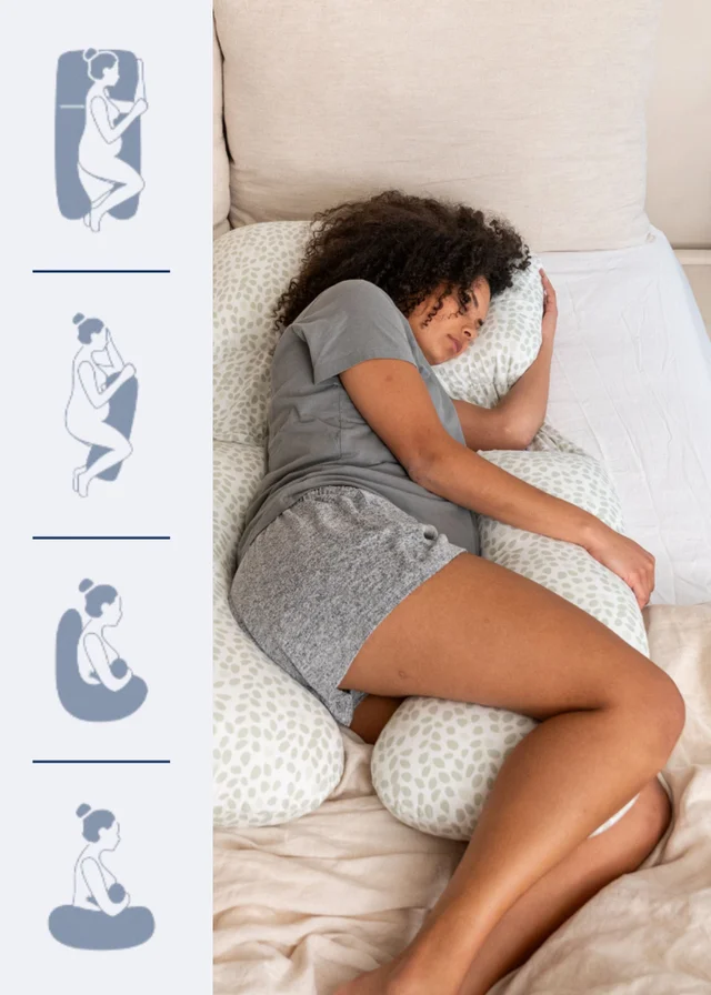 Babymoov Doomoo Green Leaves Maternity Pillow Maxxy XL