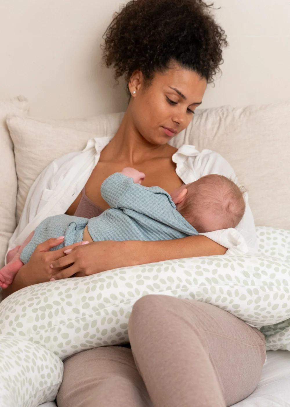 Babymoov Doomoo Green Leaves Maternity Pillow Maxxy XL - One Size Image 5