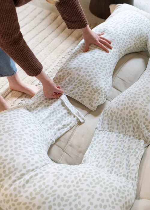 Babymoov Doomoo Green Leaves Maternity Pillow Maxxy XL - One Size Image 3