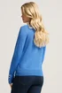M&Co Petite Blue Button Detail Turtle Neck Jumper - Size 8-10 Image 4