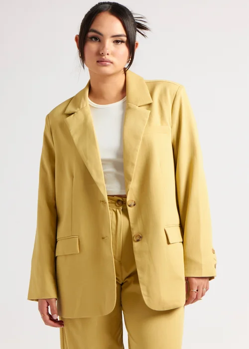 Urban Bliss Lime Oversized Blazer - 14 Image 2