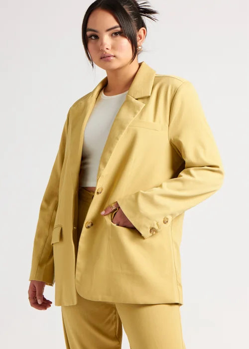 Urban Bliss Lime Oversized Blazer - 14 Image 3