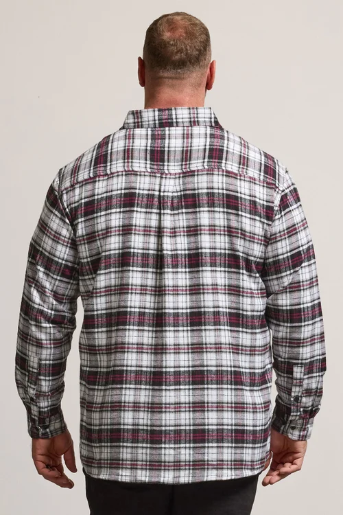 BadRhino Black Check Print Long Sleeve Flannel Shirt - 7/8 XL Image 3