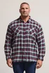 BadRhino Blue Check Print Long Sleeve Flannel Shirt - XXL Image 1