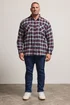 BadRhino Blue Check Print Long Sleeve Flannel Shirt - XXL Image 2