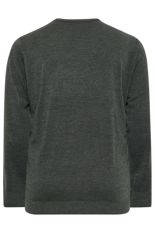 BadRhino Grey Crew Neck Jumper - 3XL Image 4