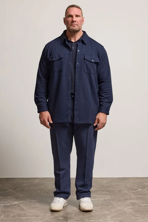 BadRhino Navy Blue Textured Jersey Joggers - XL Image 2