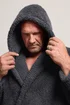 BadRhino Charcoal Grey Borg Dressing Gown - 5/6 XL Image 3