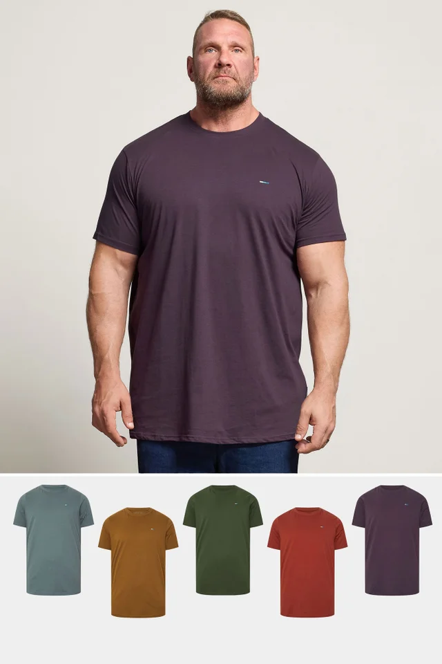 BadRhino Multi 5 Pack Extra Long Core T-Shirts
