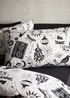 Catherine Lansfield Black Enchanted Witchcraft Reversible Duvet Cover Set - Single Image 3