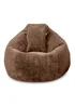 rucomfy Faux Fur Hygge Chocolate Beanbag - One Size Image 1