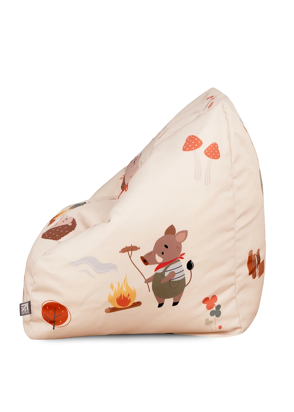rucomfy Forest Friends Kids Snuggle Chair Beanbag & Footstool Bundle - One Size Image 2