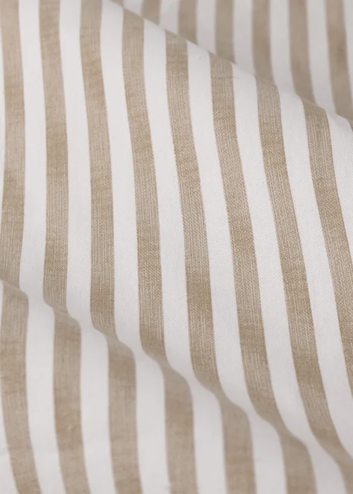 Yard Hebden Stripe Cotton Pencil Pleat Curtains Natural - 46W X 54D (117x137cm Image 5