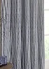 Yard Hebden Stripe Cotton Eylet Curtains Navy - 46W X 54D (117x137cm Image 3