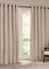 Yard Hebden Stripe Cotton Eylet Curtains Natural - 46W X 54D (117x137cm Image 2