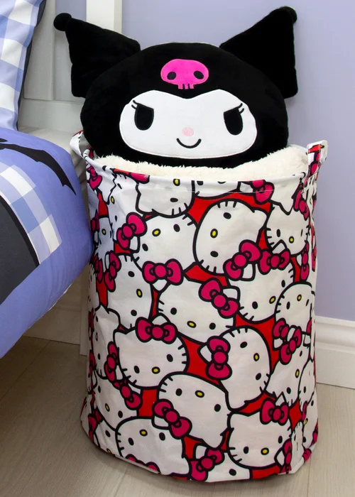 Hello Kitty Star Red Fabric Storage Hamper - One Size Image 1