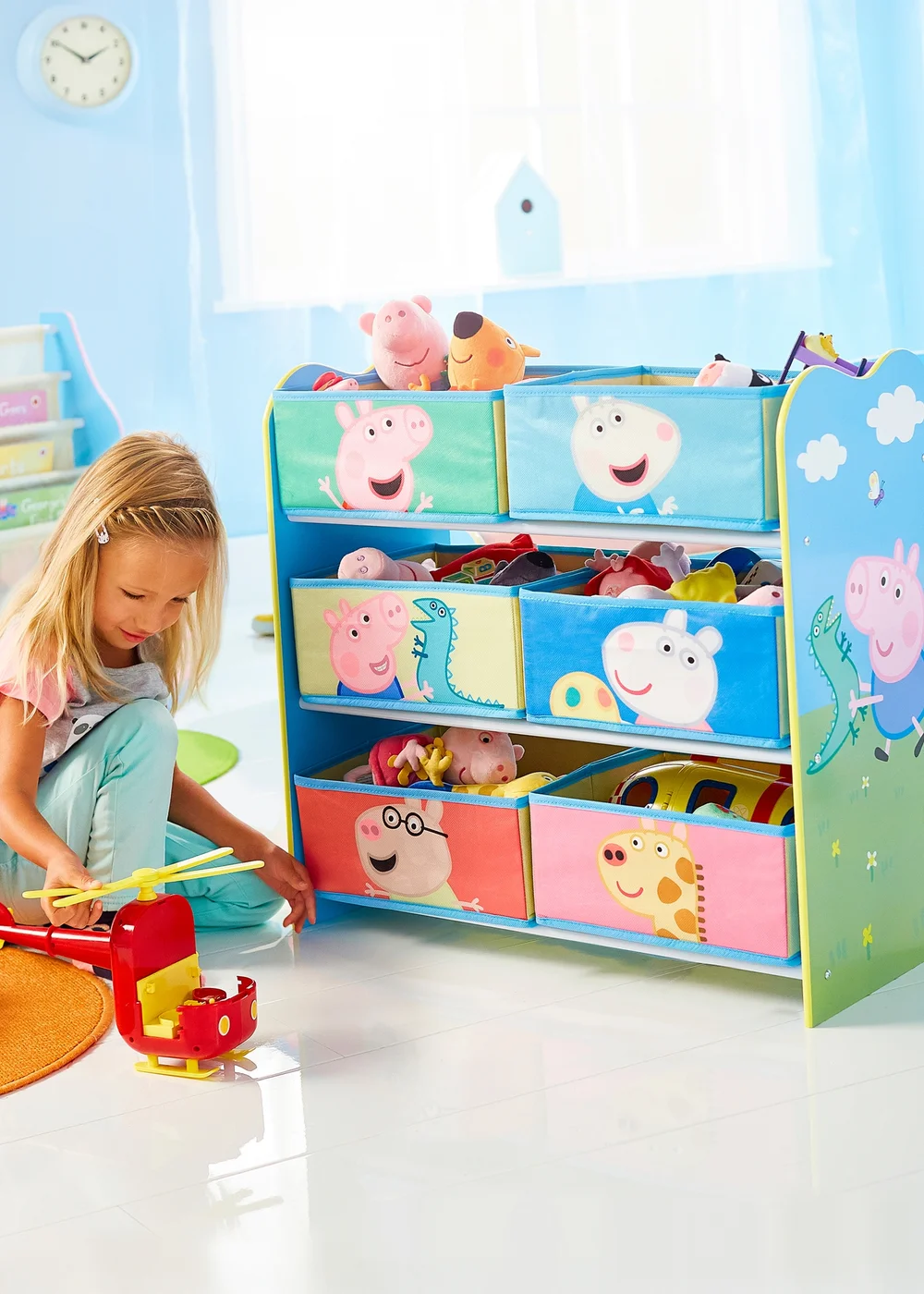 Peppa Pig Pink Multi-Drawer Storage Unit - One Size Image 1
